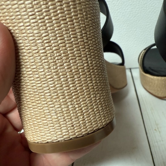 Christian Dior Calfskin Raffia Embroidered Dway Platform Sandals Sz 38.5 / 8.5 - Picture 13 of 16